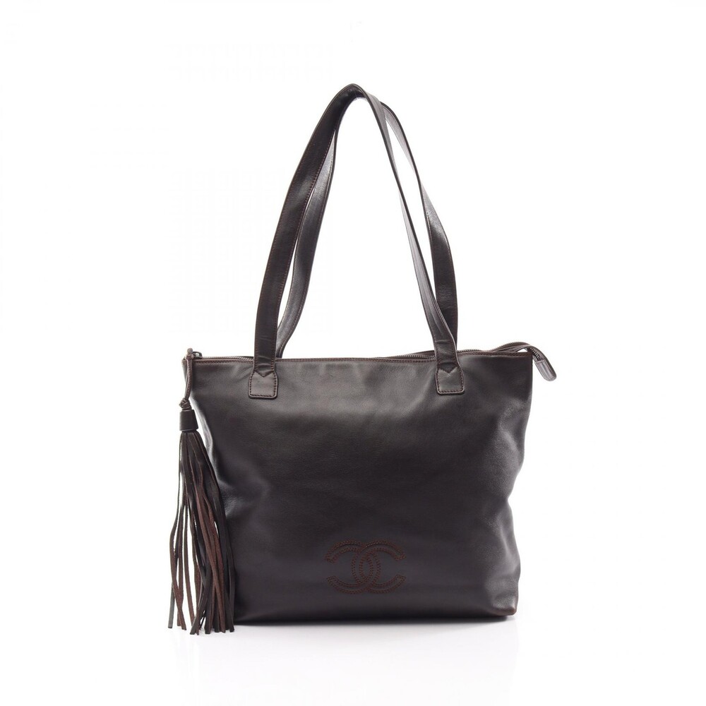 Chanel Coco Mark Fringe Tote Shoulder #294241C13B